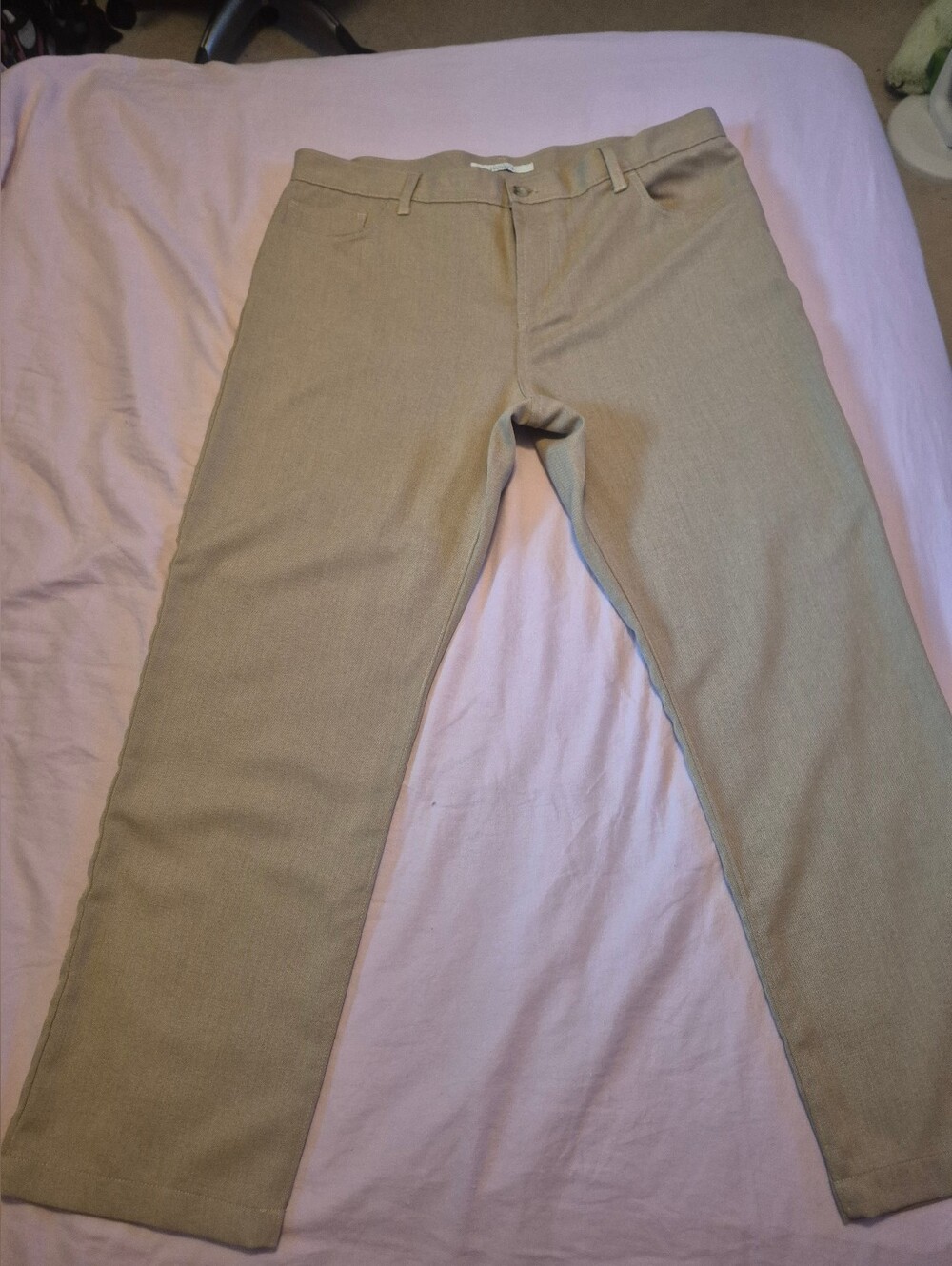 Perry Ellis Men's Tan Chinos